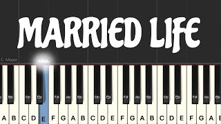 Married Life - Up Piano Tutorial | Medium