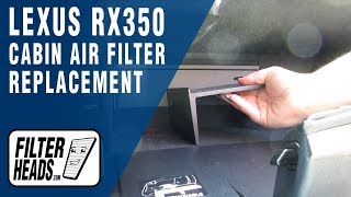 How to Replace Cabin Air Filter 2013 Lexus RX350 | AQ1102C