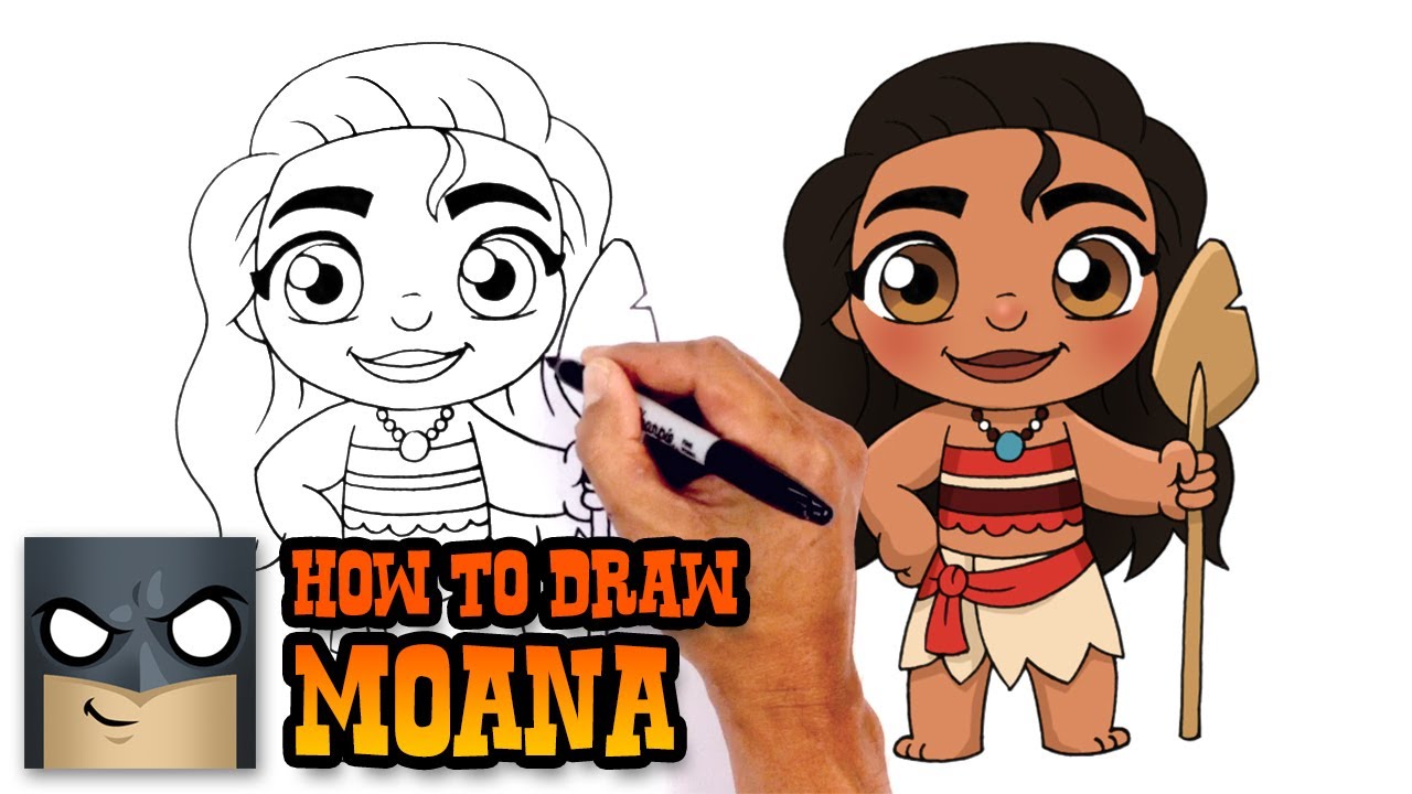 How To Draw Moana Disney Youtube