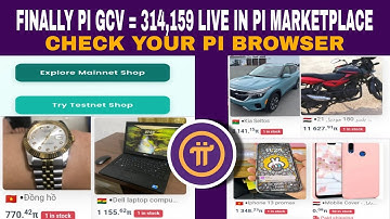 PI NETWORK GCV = 314,159 In PI MARKET PLACE App | Pi Coin Price