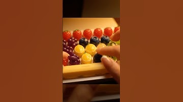 Typing on a Fruit Candy Keyboard 🍓 | Cinematic ASMR Loop #asmr #fruit #keyboard