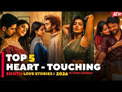 Top 5 South Indian Love Story Movies | New Hindi Dubbed Movies 2026