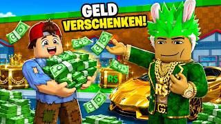 Ich VERSCHENKE 100.000 ROBUX an Roblox SPIELER!