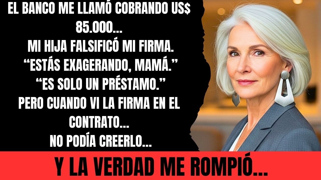 Mi hija usó mi firma para pedir un préstamo de US$ 85.000… y me llamó exagerada cuando la confronté