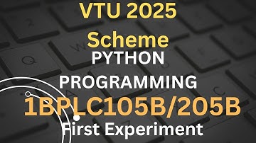 VTU 2025 Scheme | Python Lab Experiment-01 Addition, Subtraction, Multiplication & Division Program