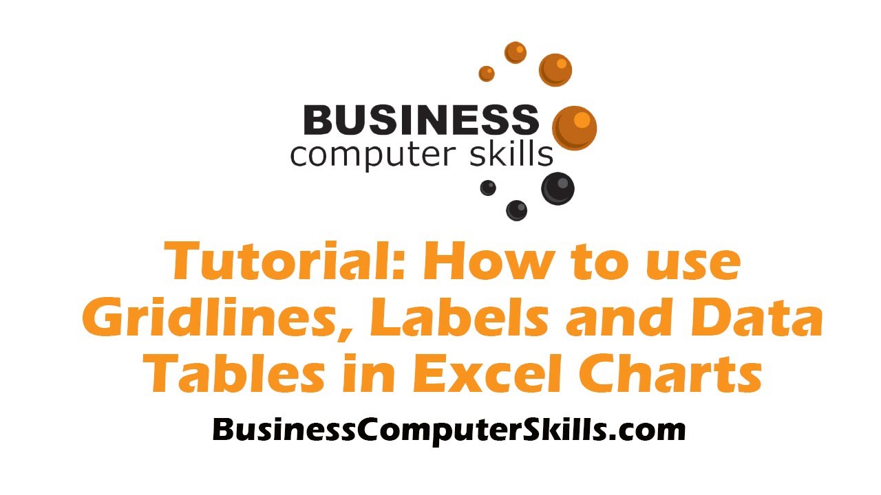 How to Use Gridlines, Labels and Data Tables in Excel Charts - YouTube