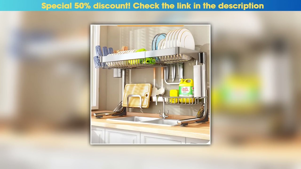 Editor’s Choice Stainless Steel Kitchen Cutlery Storage Rack Retractable Sink Cutting Board Bowl Sp