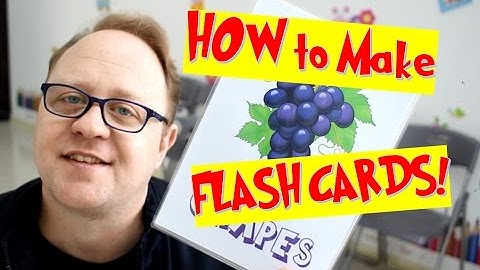 How to make Flash cards on a budget or not. - Mike