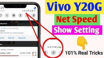 vivo y20g network speed show setting l how to show network speed in vivo y20g l all vivo show
