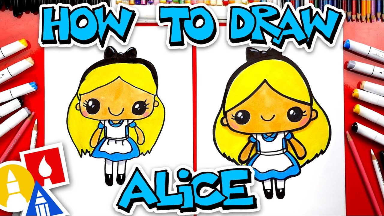 How To Draw A Cute Easter Girl Cartoon - Art For Kids Hub 