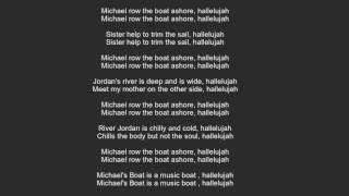Michael Row The Boat Ashore Lyrics