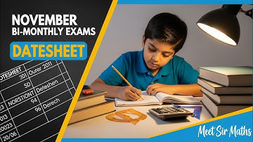 PSEB November Bi- Monthly Exams #pseb #education #bimonthly #exam #datesheet @MeetSirMaths 