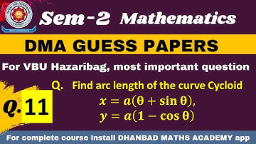 Question 11  VBU Sem-2 FYUGP session 22-26, Most important question DMA GUESS PAPER,