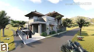ANIMASI KEREN!! Rumah Tinggal Tropis Mediterania
