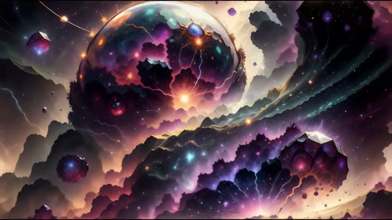 2 Hour Gem Nebula 4K Trippy Visuals