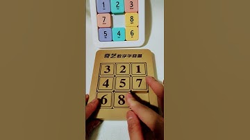 Trending sliding puzzle numbers 1️⃣2️⃣3️⃣ #satisfying #puzzle #toys #shortfeed #puzzlegame #shorts