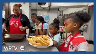 Free culinary camp teaches kids how to cook