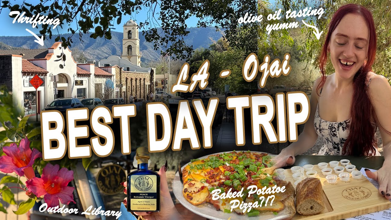 📍Day trip to Ojai California!🌴Tasting, Thrifting, Outdoor Bookstore...