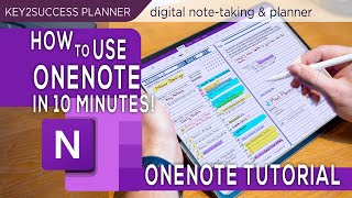 OneNote Basics Tutorial Note taking Digital Planning screenshot 3