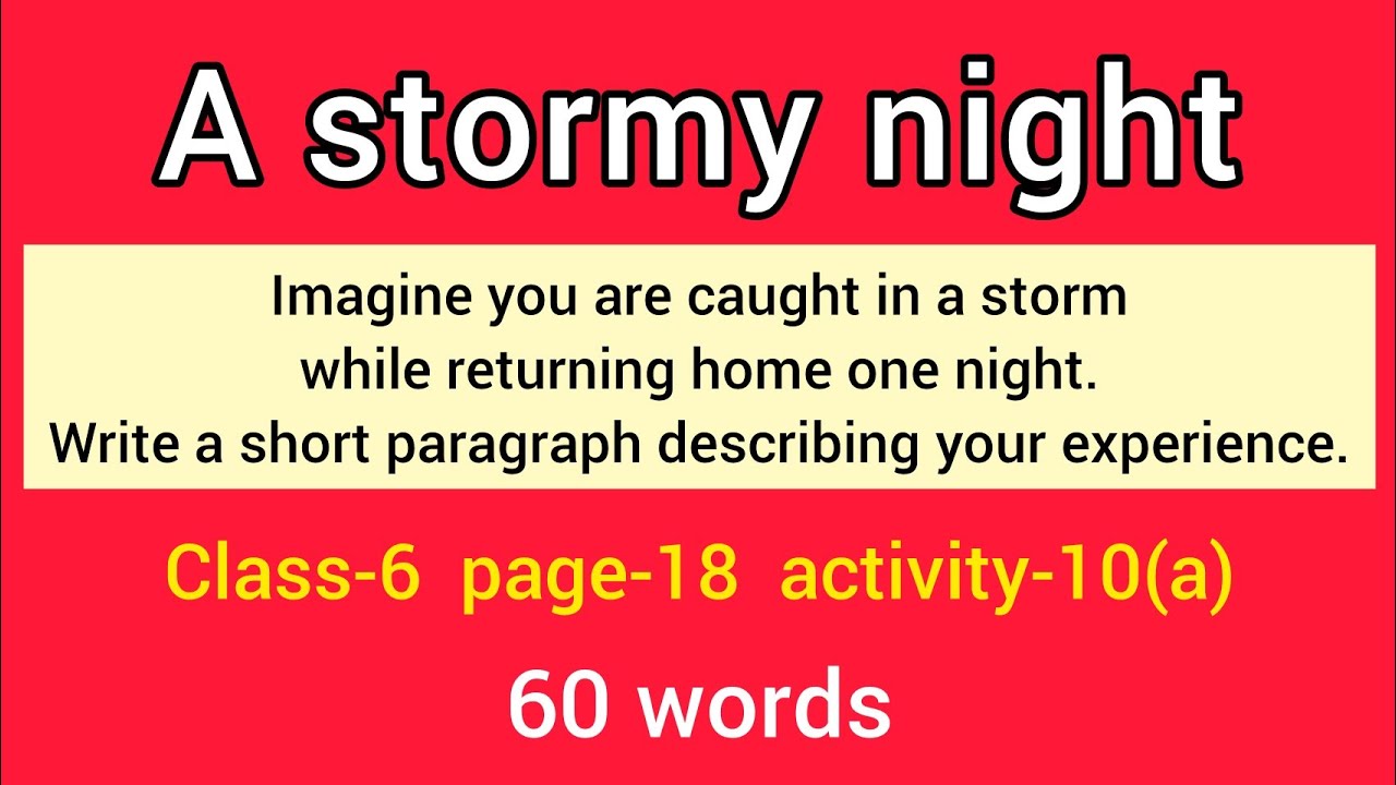 descriptive essay on stormy night