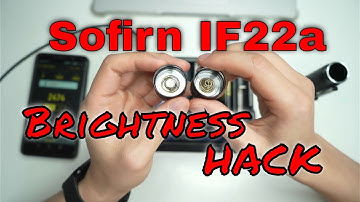 Sofirn IF22a Spring Bypass: Before and After - BRIGHTER?