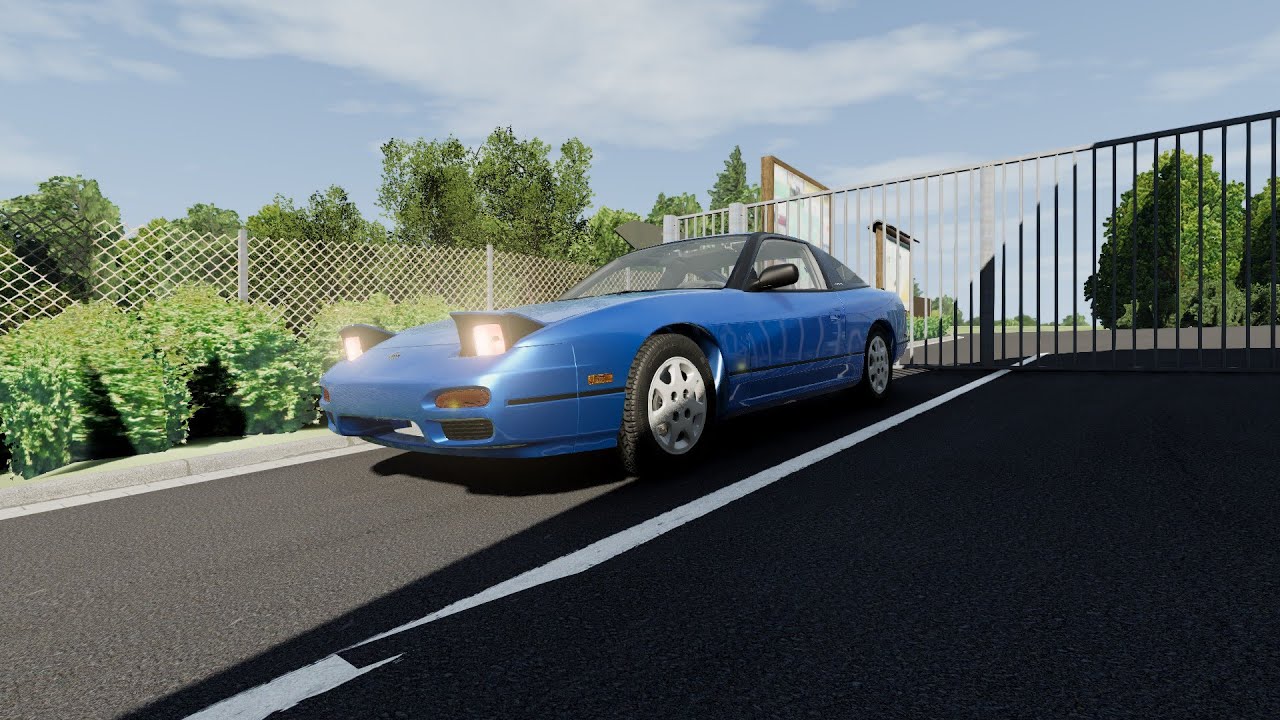 Nissan 240sx on Nürburgring - BeamNG.drive Car Mod Review