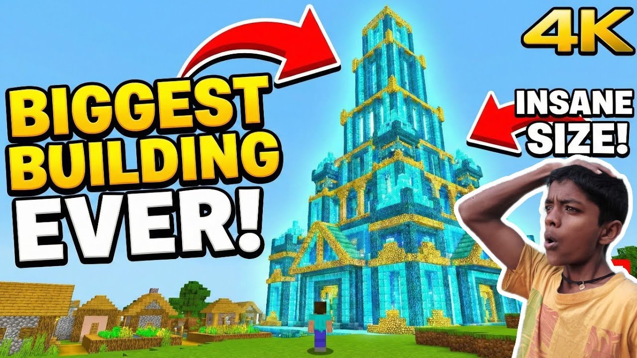 I Built the Biggest Building Ever in Minecraft 😱 | World Record Build ...
