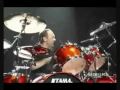 Lars Ulrich get hit by a ball