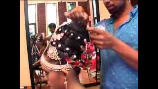 Indian bridal hair style by Jude Gayan's bridal &  hair inspiration