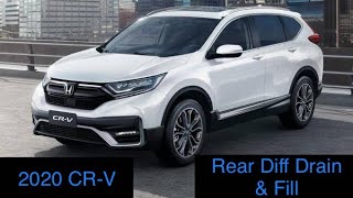 2020 Honda CR-V AWD Rear Differential Fluid Drain & Fill