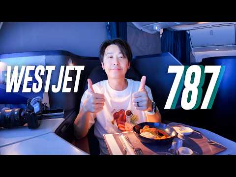 HONEST REVIEW: 12 Hours in WestJet 787 Business Class | Calgary to Seoul