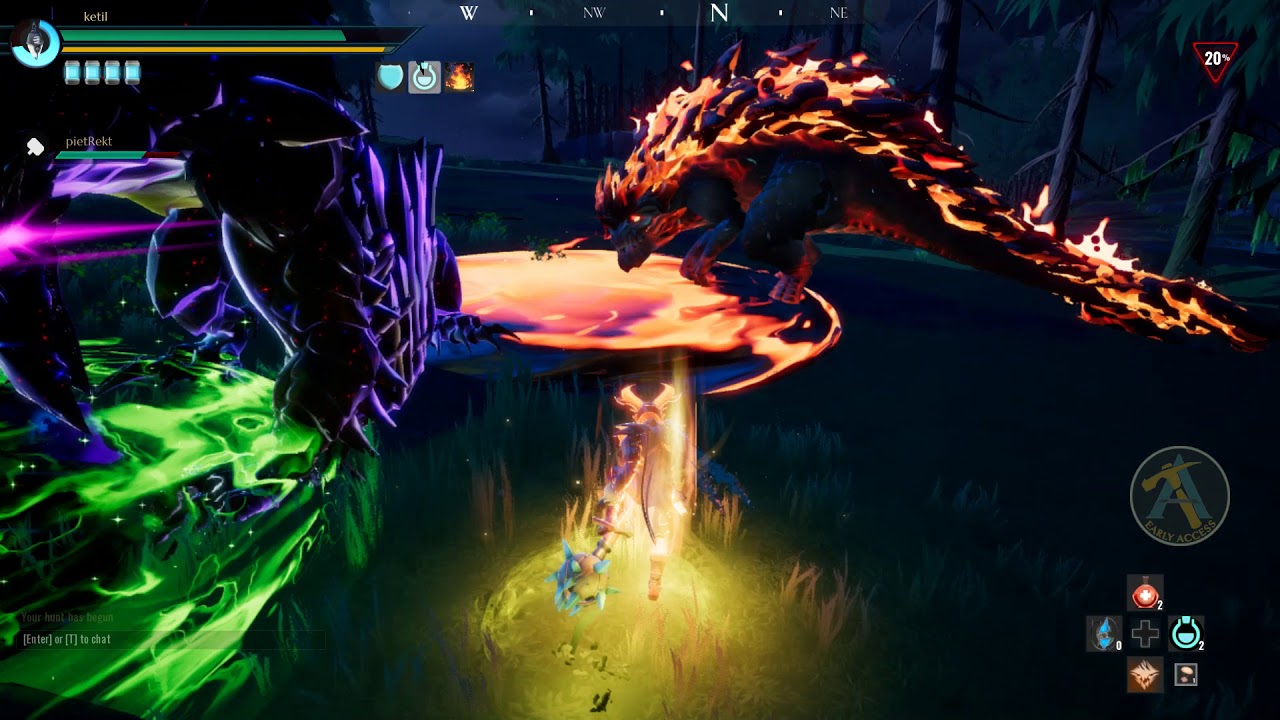 Dauntless: Shrowd + Hellion duo (Double Hammer) 