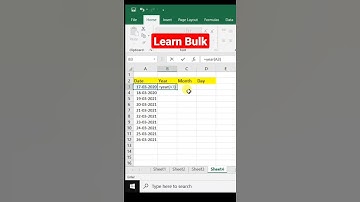 Quickly Split Date Into Year Month and Day in Excel Split Date in Excel #Shorts