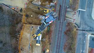 Aerial View West Nicholson Road East Atlantic Ave Bridge Reconstruction Audubon NJ