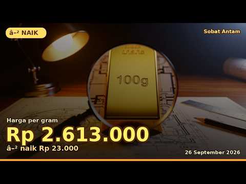 Analisis Harga Emas Antam 26 September: Rebound di Tengah Koreksi Jangka Panjang?