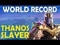 NEW WORLD RECORD TIE | MOST THANOS KILLS IN A GAME | BUILD BATTLES - (Fortnite Battle Royale)