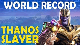 NEW WORLD RECORD TIE | MOST THANOS KILLS IN A GAME | BUILD BATTLES - (Fortnite Battle Royale)