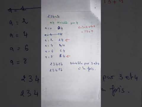 #arithmétique #maths  #mariemmaths #tunisia