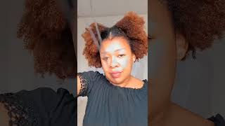 🪮 Afro puff partido no meio