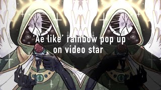 rainbow pop up on videostar // tutorial