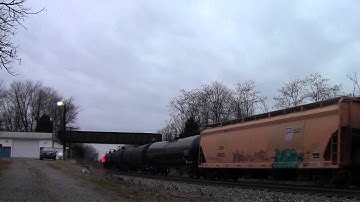 CSX Q400 & NS 913 in Hi Def at Shenandoah Junction,WV on 11/22/13