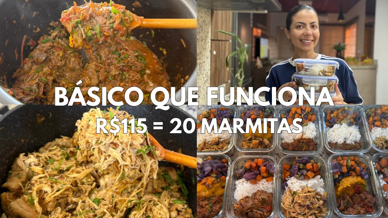 PREPARANDO 20 MARMITAS POR R$115 😱 | Comida de Verdade que Funciona!!!!