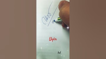 Uyen signature style/ Mẫu chữ ký tham khảo tên Uyên