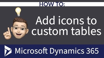 How to add icons to custom tables in Dynamics CRM