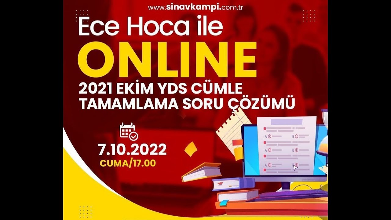 2021 EKİM YDS CÜMLE TAMAMLAMA SORU ÇÖZÜMÜ I ECE HOCA