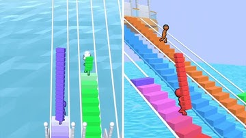 Bridge Race 🏃‍♀️🌉😵 All Levels Gameplay Android iOS