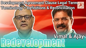 Development Agreement Clause Legal Term Terminology + Definitions & Reconciliation. #redevelopment
