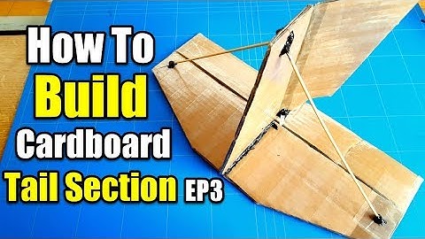 $5 Trainer Best Beginner Rc Airplane Project EP3 [Tail Section Build With Cardboard]