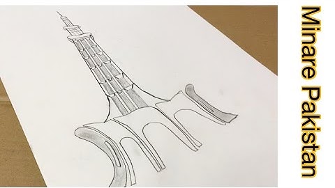 Minar e Pakistan Lahore | Learn Sketch step by step