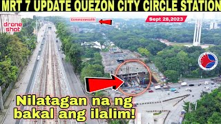 MRT 7 UPDATE QUEZON CITY CIRCLE UNDERGROUND STATION|NORTH AVE.Sept 28,2023|build3x|build better more